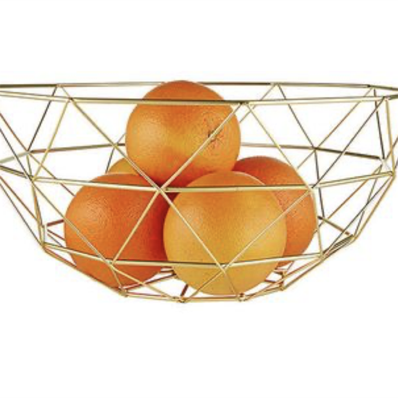 Metal Fruit Vegetable Storage Bowls Kitchen Egg Baskets Holder (1)